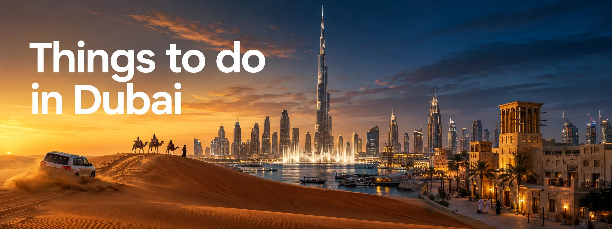 Dubai desert safari dunes
